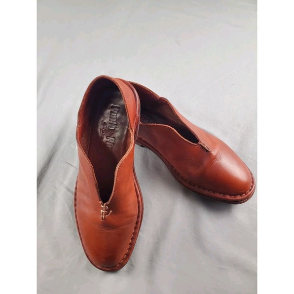 punto pigro Shoes - Punto Pigro Womens Shoes 7 Brown Leather Loafers cottagecore retro Italy EUR 38